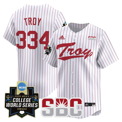 Men's Troy Trojans 2026 World Series Vapor Premier Limited Jersey - All Stitched
