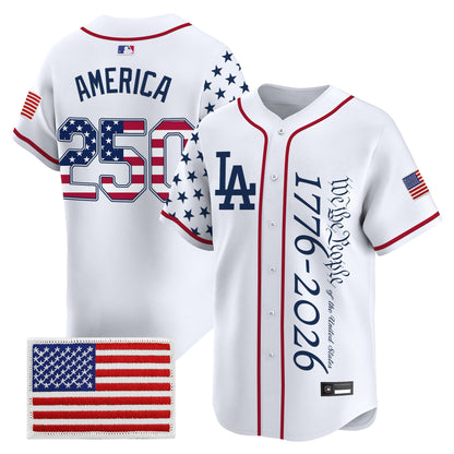 Los Angeles Dodgers "America 250 Edition" Vapor Premier Limited Jersey V2 - Stitched