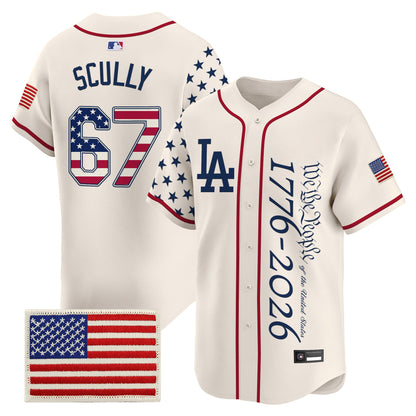Los Angeles Dodgers "America 250 Edition" Vapor Premier Limited Jersey V2 - Stitched