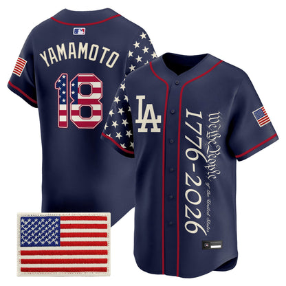 Los Angeles Dodgers "America 250 Edition" Vapor Premier Limited Jersey V2 - Stitched
