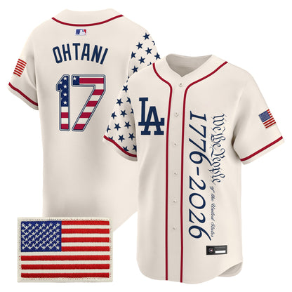 Los Angeles Dodgers "America 250 Edition" Vapor Premier Limited Jersey V2 - Stitched