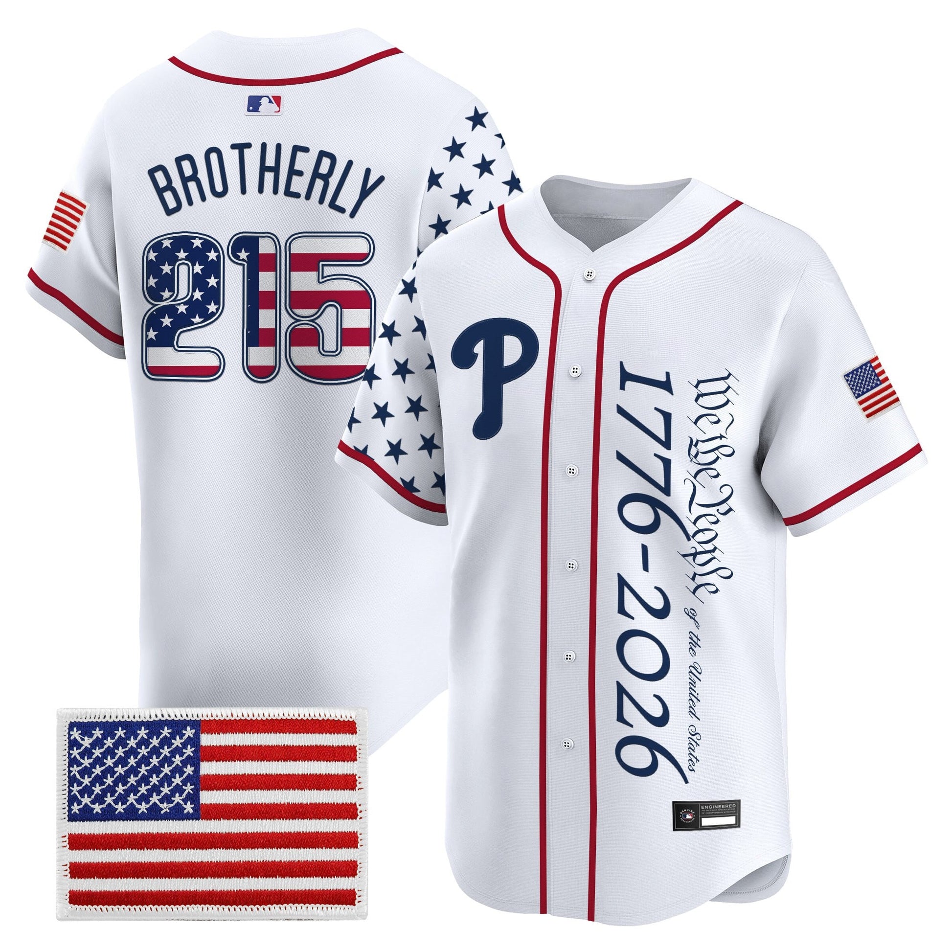 Philadelphia Phillies "America 250 Edition" Vapor Premier Limited Jersey V2 - Stitched