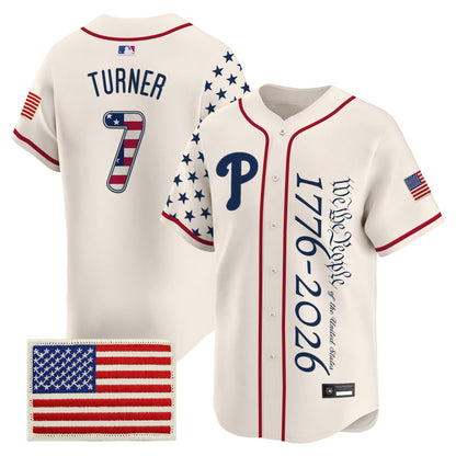 Philadelphia Phillies "America 250 Edition" Vapor Premier Limited Jersey V2 - Stitched