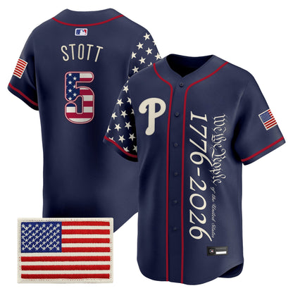 Philadelphia Phillies "America 250 Edition" Vapor Premier Limited Jersey V2 - Stitched