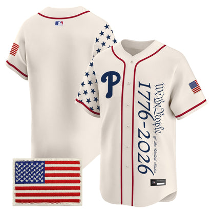 Philadelphia Phillies "America 250 Edition" Vapor Premier Limited Jersey V2 - Stitched