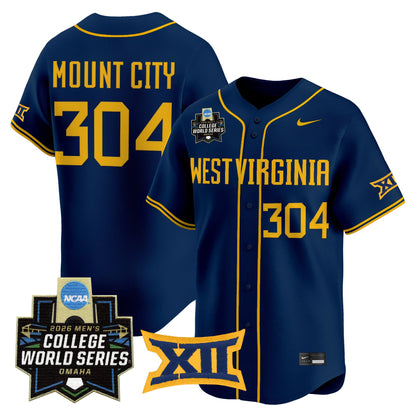 Men's West Virginia Mountaineers 2026 World Series Vapor Premier Limited Jersey V2 - All Stitched