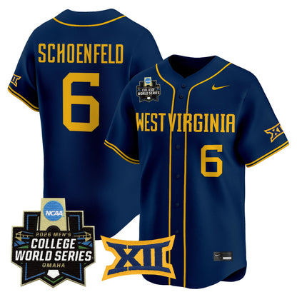 Men's West Virginia Mountaineers 2026 World Series Vapor Premier Limited Jersey V2 - All Stitched