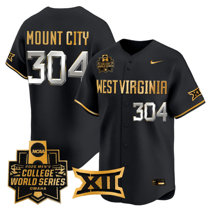 Men's West Virginia Mountaineers 2026 World Series Vapor Premier Limited Jersey V2 - All Stitched