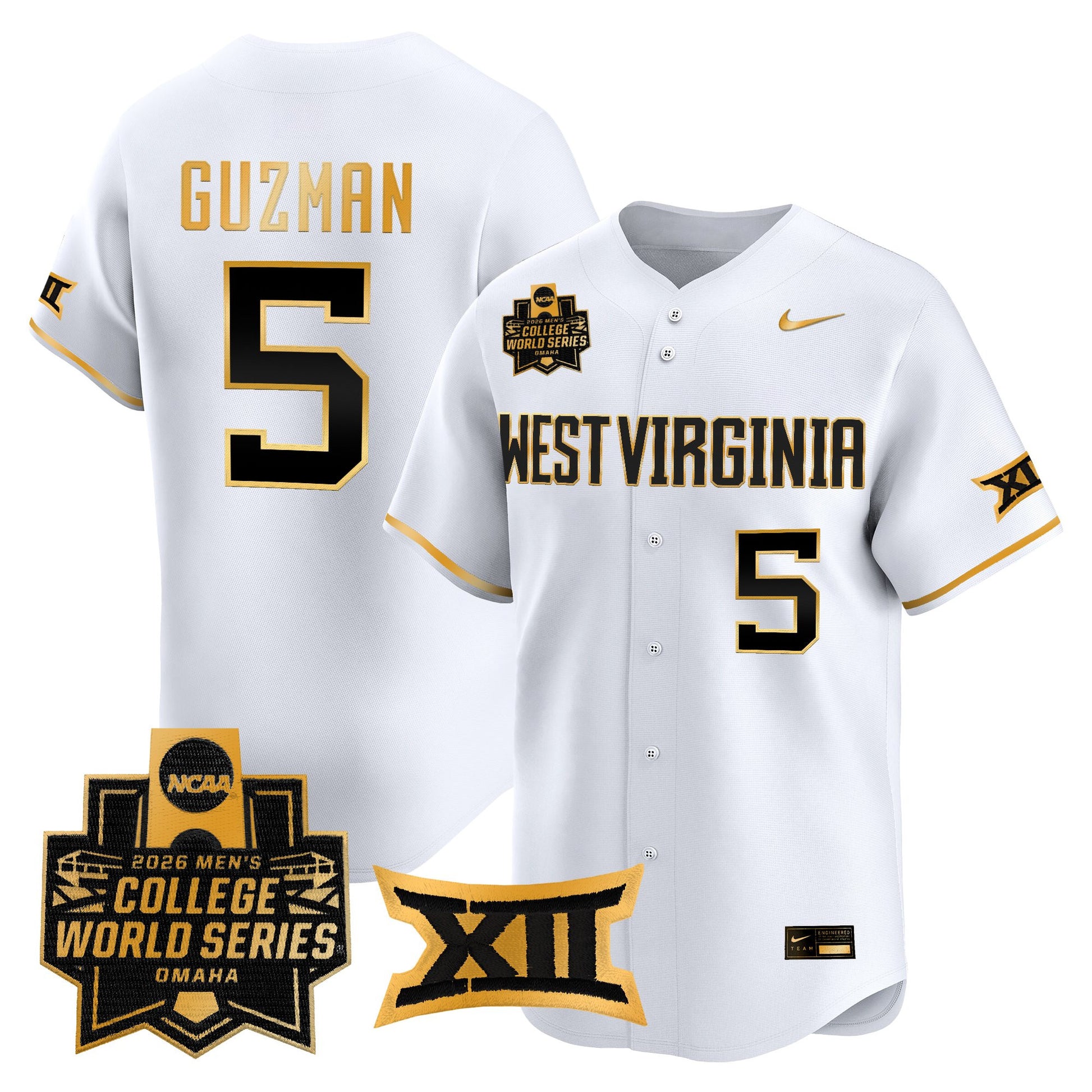 Men's West Virginia Mountaineers 2026 World Series Vapor Premier Limited Jersey V2 - All Stitched