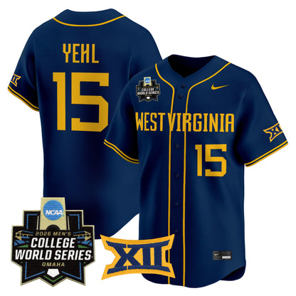 Men's West Virginia Mountaineers 2026 World Series Vapor Premier Limited Jersey V2 - All Stitched