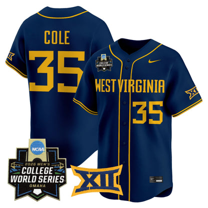 Men's West Virginia Mountaineers 2026 World Series Vapor Premier Limited Jersey V2 - All Stitched