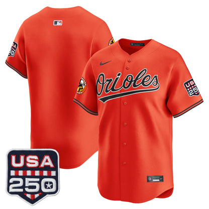 Baltimore Orioles USA 250 Fourth of July Vapor Premier Limited Jersey - All Stitched