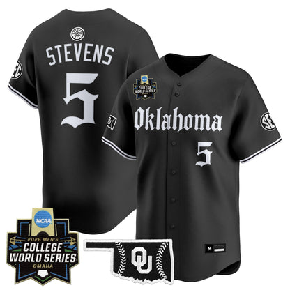 Men's Oklahoma Sooners 2026 World Series Vapor Premier Limited Jersey - Gothic Edition - All Stitched