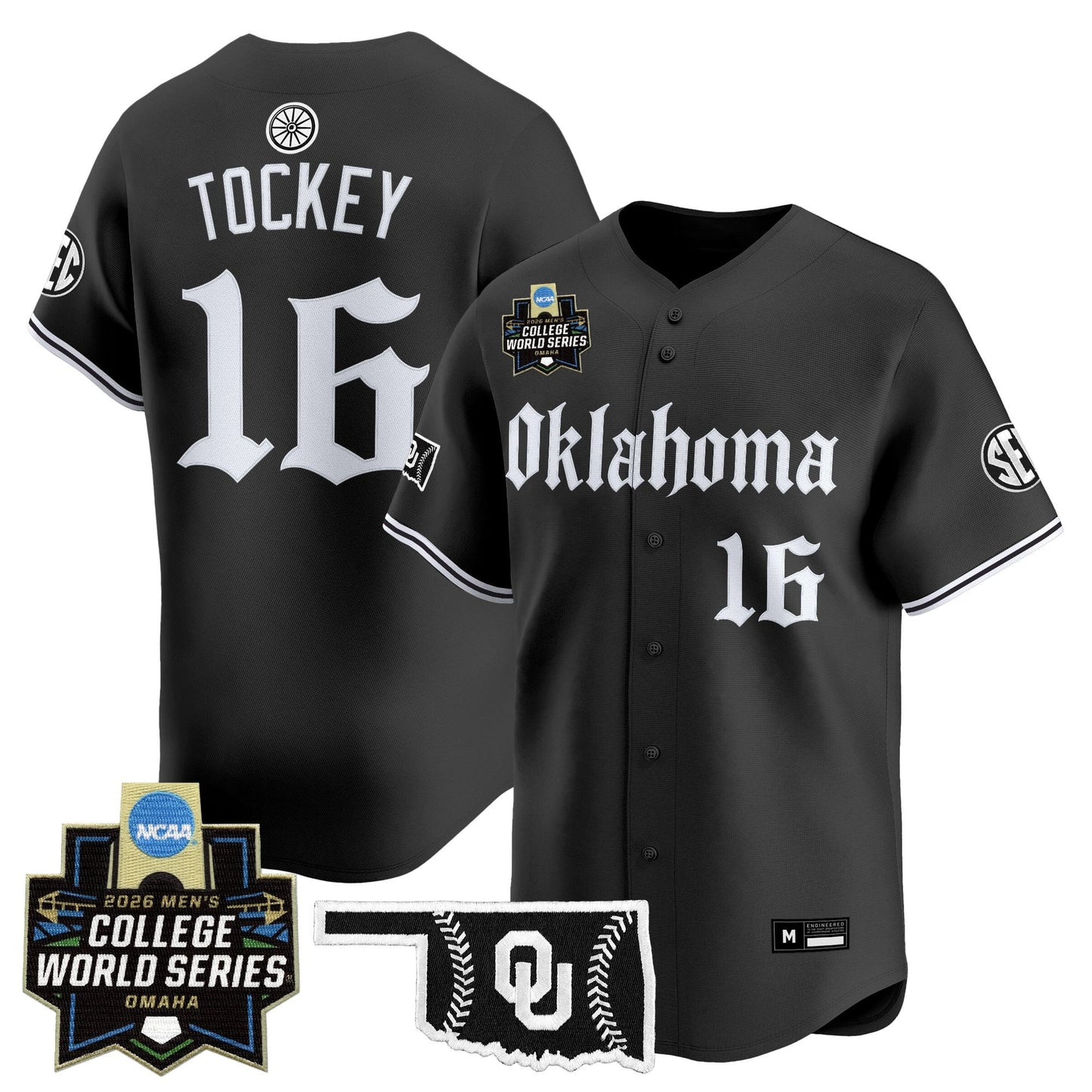 Men's Oklahoma Sooners 2026 World Series Vapor Premier Limited Jersey - Gothic Edition - All Stitched