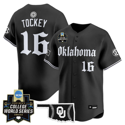 Men's Oklahoma Sooners 2026 World Series Vapor Premier Limited Jersey - Gothic Edition - All Stitched