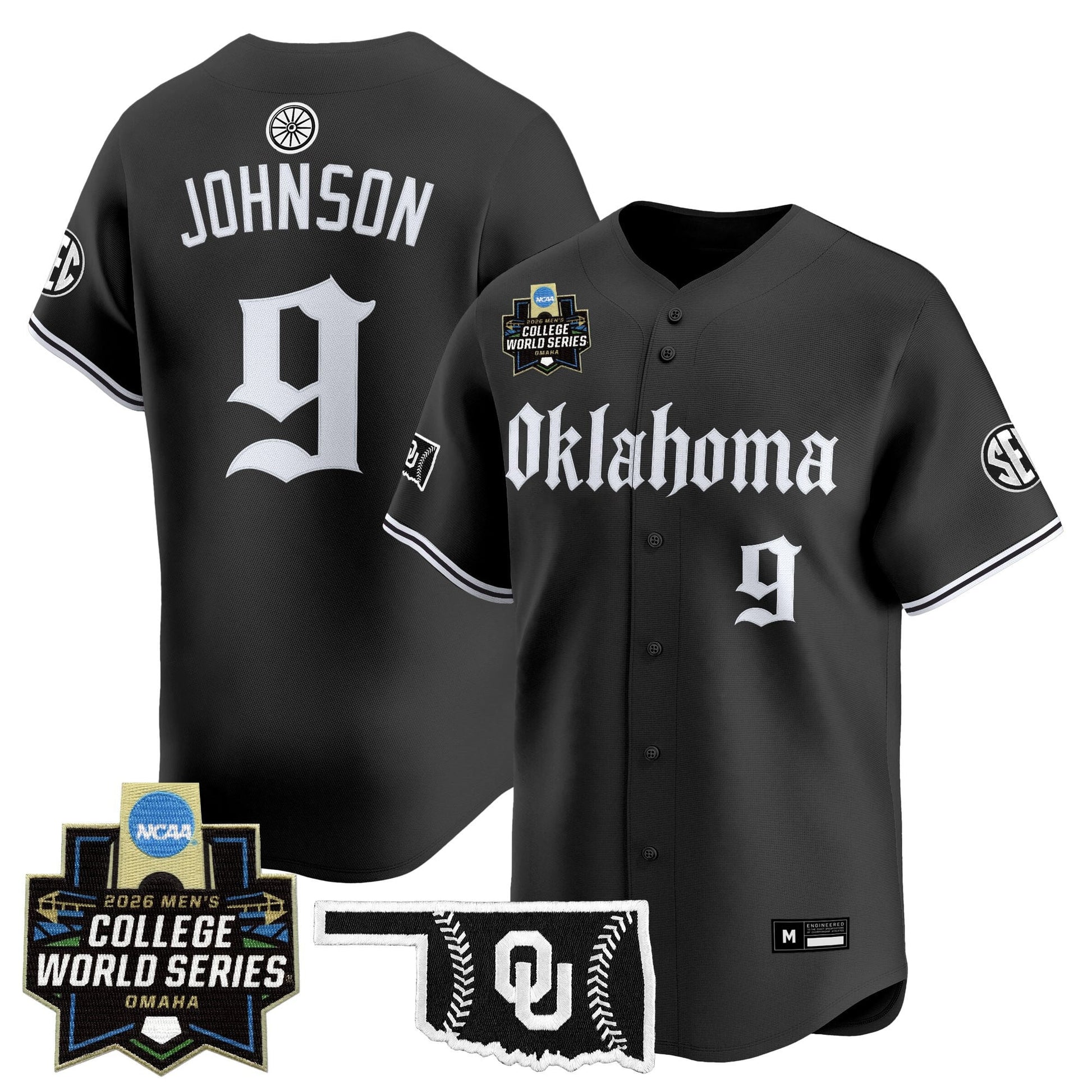 Men's Oklahoma Sooners 2026 World Series Vapor Premier Limited Jersey - Gothic Edition - All Stitched
