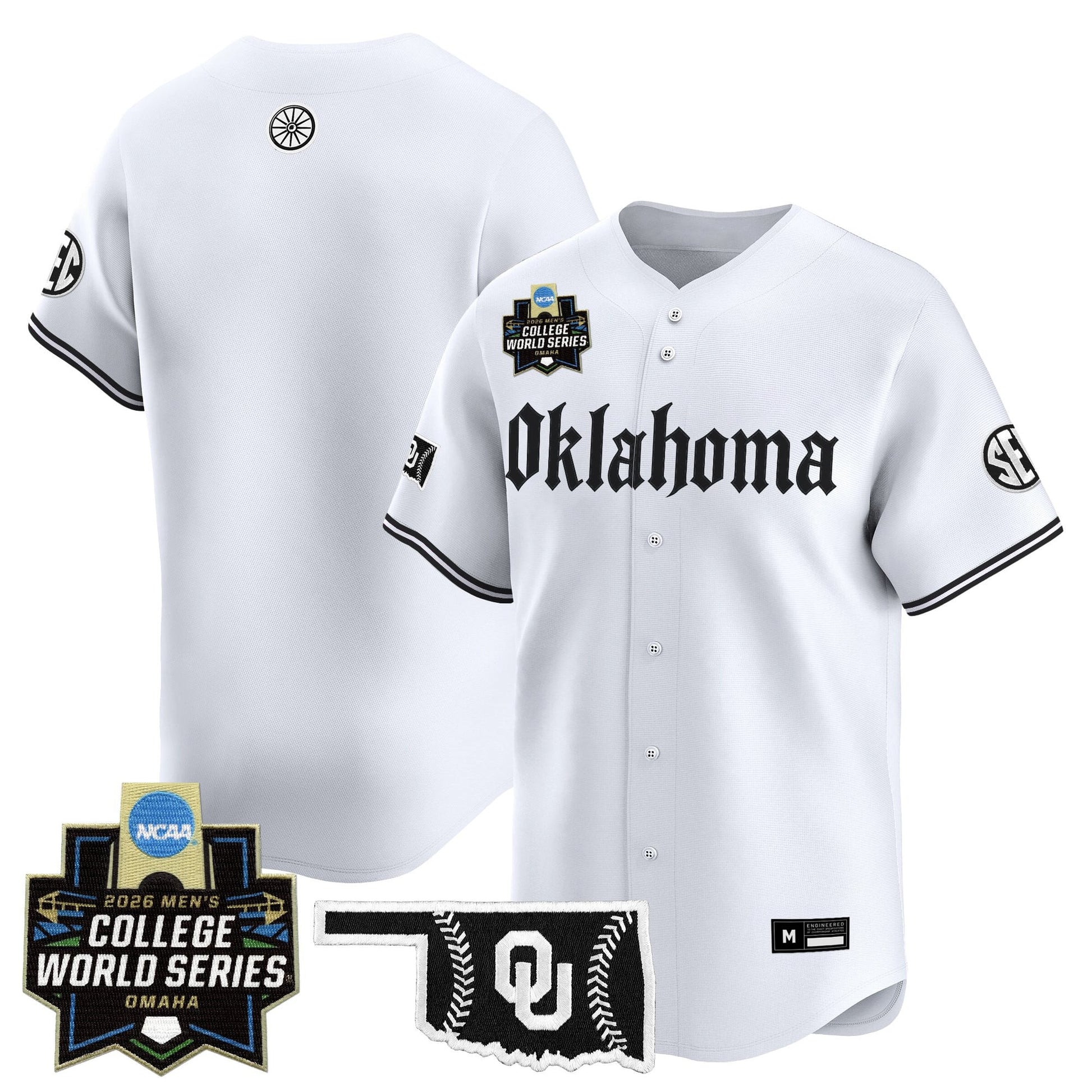 Men's Oklahoma Sooners 2026 World Series Vapor Premier Limited Jersey - Gothic Edition - All Stitched