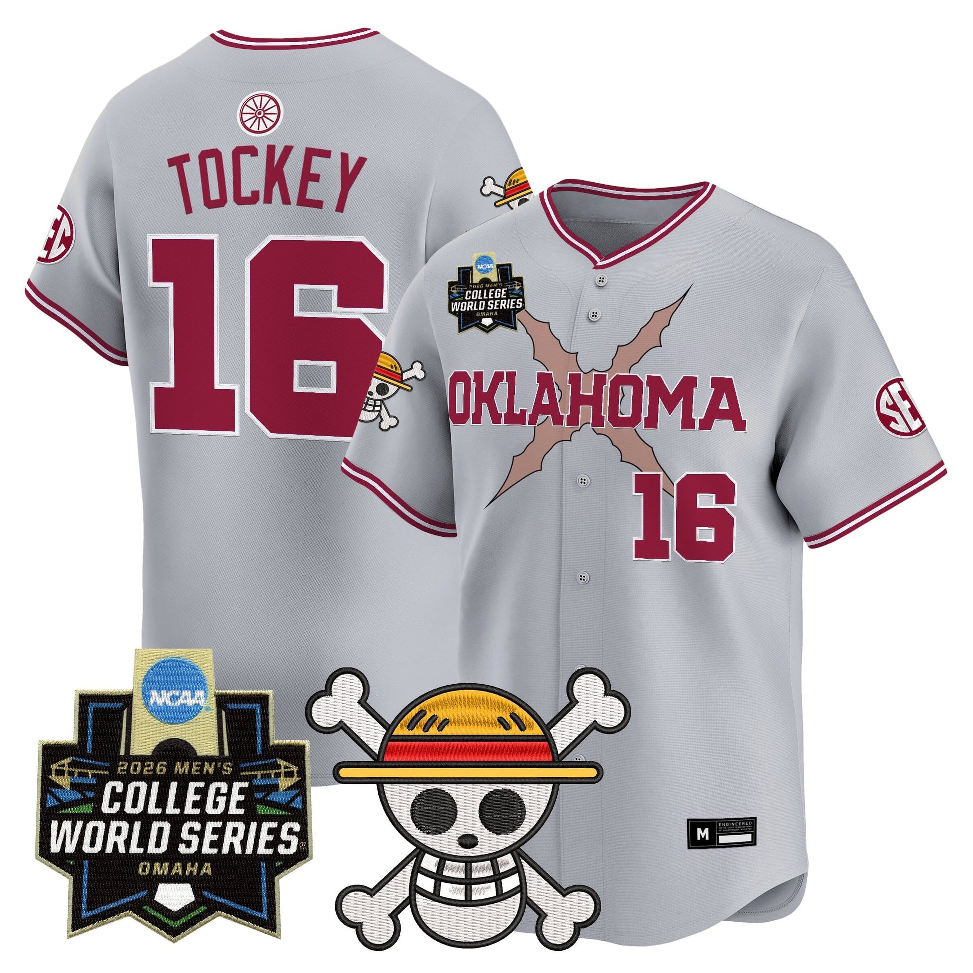 Men's Oklahoma Sooners 2026 World Series x One Piece Vapor Premier Limited Jersey - All Stitched