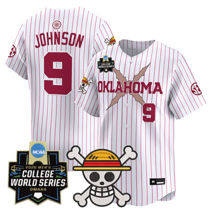 Men's Oklahoma Sooners 2026 World Series x One Piece Vapor Premier Limited Jersey - All Stitched