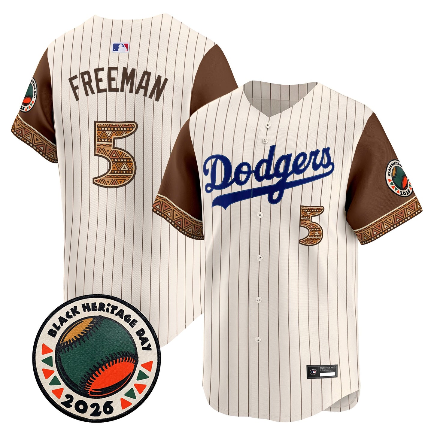 Men's Los Angeles Dodgers 2026 Black Heritage Day Vapor Premier Limited Jersey - Stitched