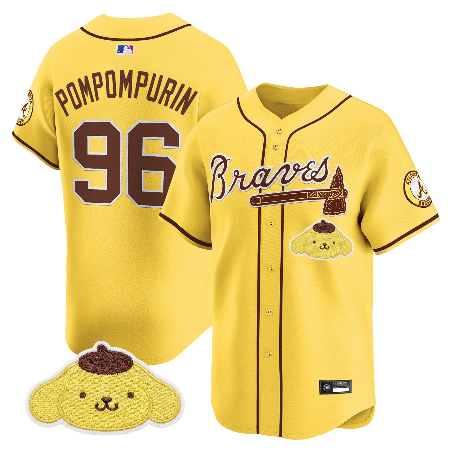Atlanta Braves x Sanrio Friends Vapor Premier Limited Jersey - All Stitched
