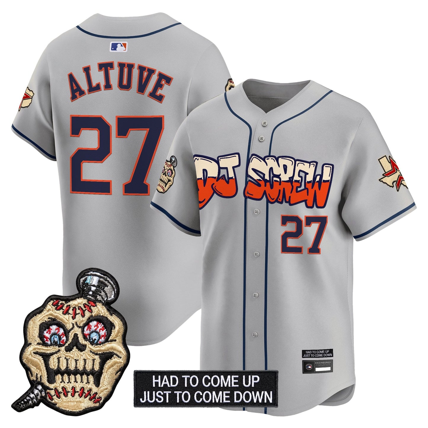 Men's Houston Astros Screwed Up Click Vapor Premier Limited Jersey V2 - All Stitched