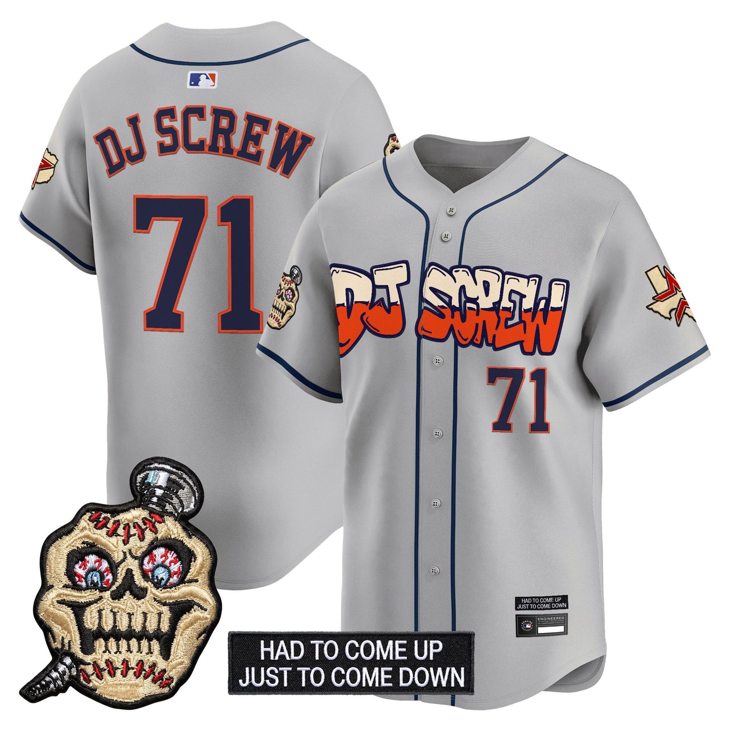 Men's Houston Astros Screwed Up Click Vapor Premier Limited Jersey V2 - All Stitched