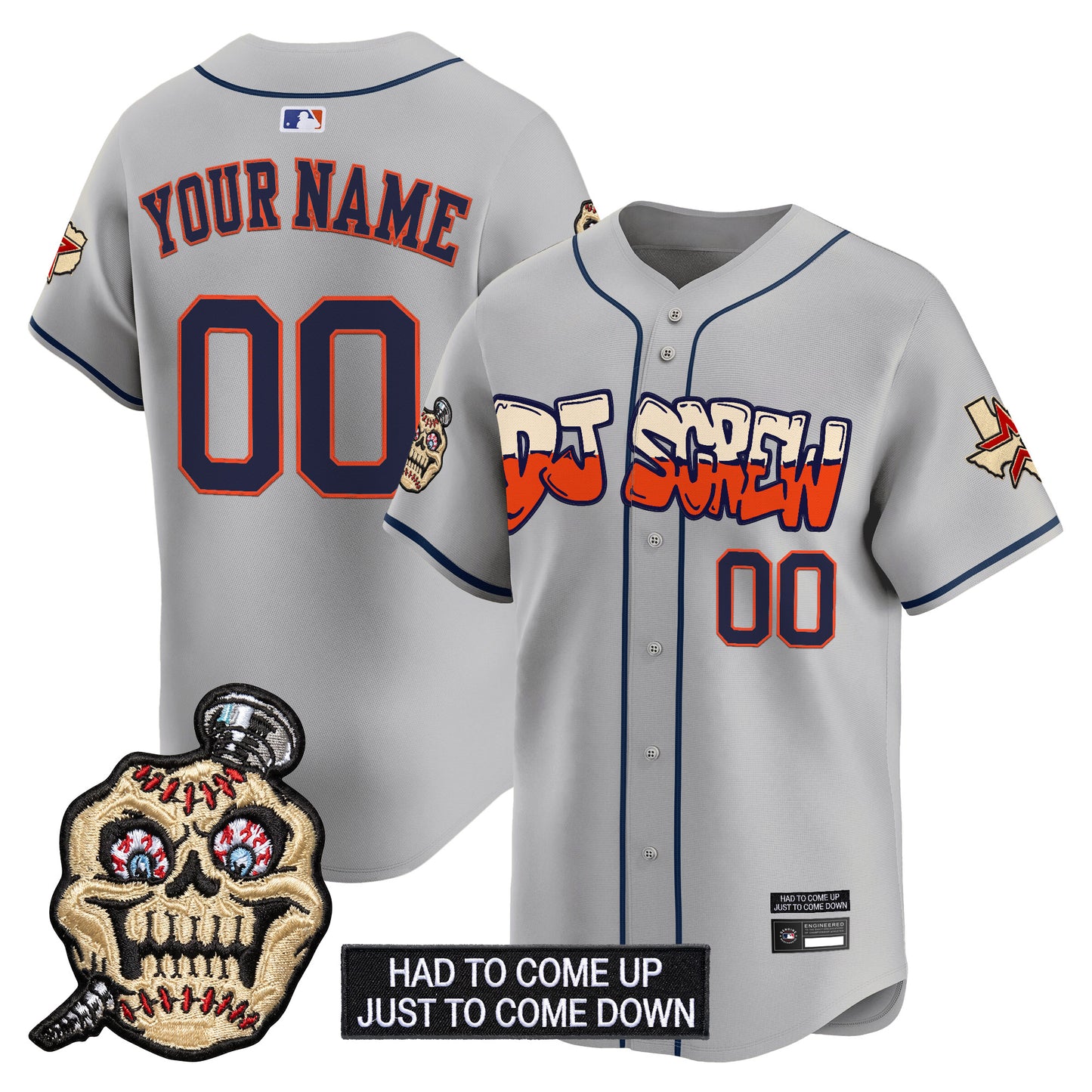 Houston Astros Screwed Up Click Vapor Premier Limited Custom Jersey V2 - All Stitched