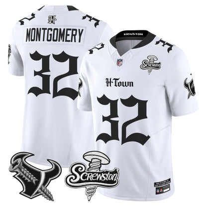 Houston Texans DJ Screw Vapor Limited Jersey - Gothic Edition - All Stitched