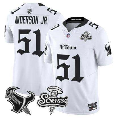 Houston Texans DJ Screw Vapor Limited Jersey - Gothic Edition - All Stitched