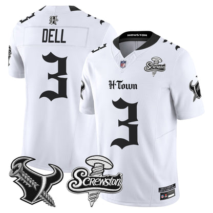 Houston Texans DJ Screw Vapor Limited Jersey - Gothic Edition - All Stitched