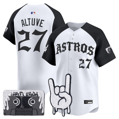 Men's Houston Astros Dj Screw Vapor Premier Limited Jersey - Gothic Edition - All Stitched