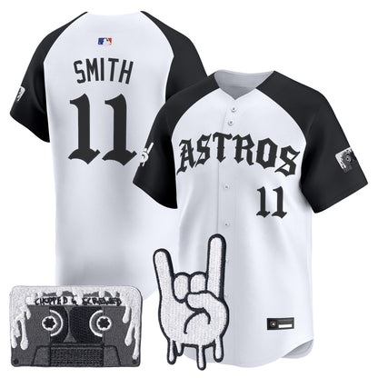 Men's Houston Astros Dj Screw Vapor Premier Limited Jersey - Gothic Edition - All Stitched