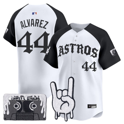 Men's Houston Astros Dj Screw Vapor Premier Limited Jersey - Gothic Edition - All Stitched
