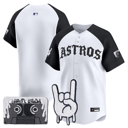 Men's Houston Astros Dj Screw Vapor Premier Limited Jersey - Gothic Edition - All Stitched