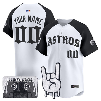 Houston Astros Dj Screw Vapor Premier Limited Custom Jersey - Gothic Edition - All Stitched