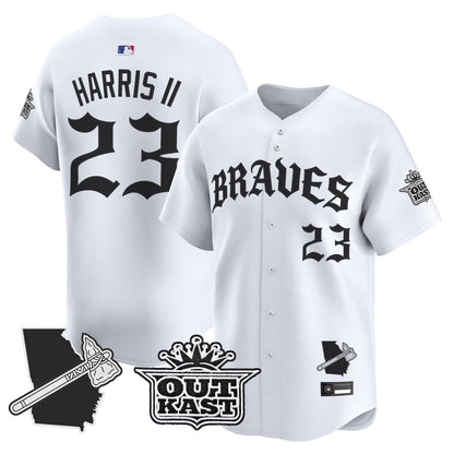 Men's Atlanta Braves 'Old English Edition' Vapor Premier Limited Jersey - All Stitched