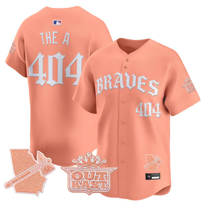 Men's Atlanta Braves 'Old English Edition' Vapor Premier Limited Jersey - All Stitched