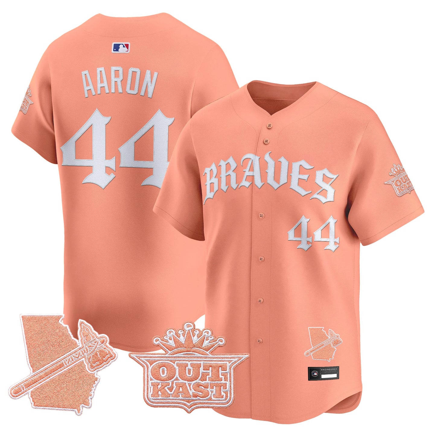 Men's Atlanta Braves 'Old English Edition' Vapor Premier Limited Jersey - All Stitched