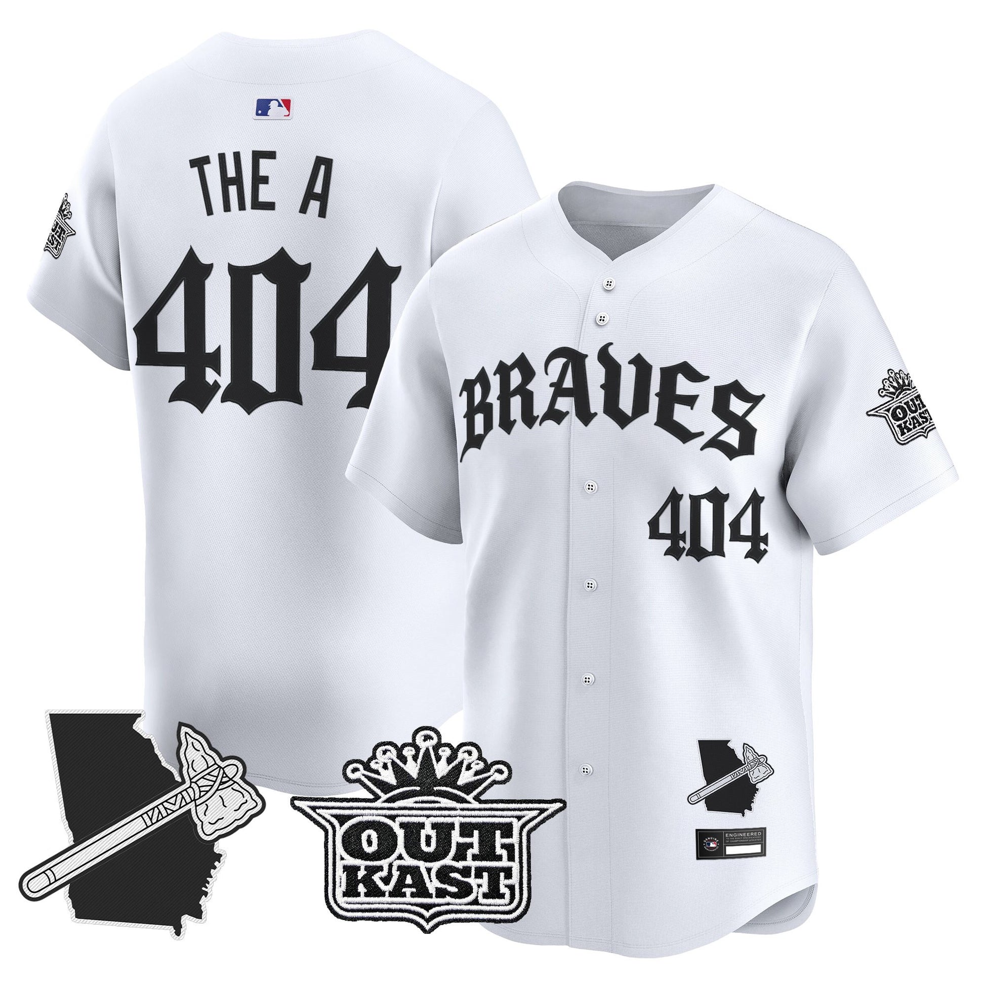 Men's Atlanta Braves 'Old English Edition' Vapor Premier Limited Jersey - All Stitched