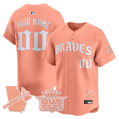 Atlanta Braves 'Old English Edition' Vapor Premier Limited Custom Jersey - All Stitched