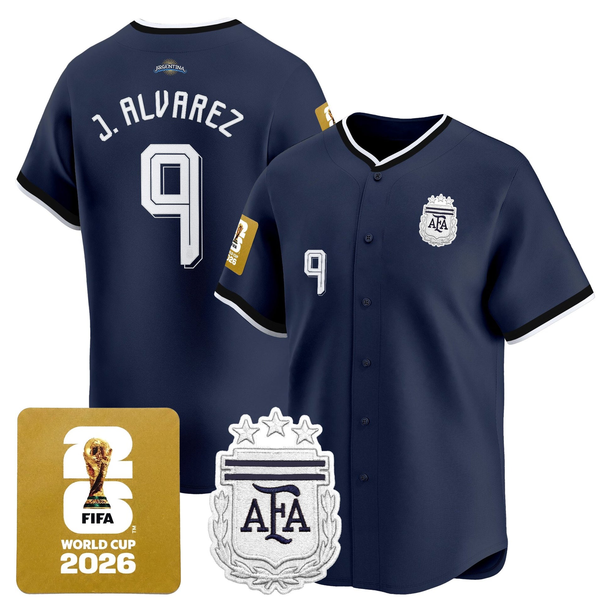  Argentina 2026 Vapor Baseball Jersey - All Stitched