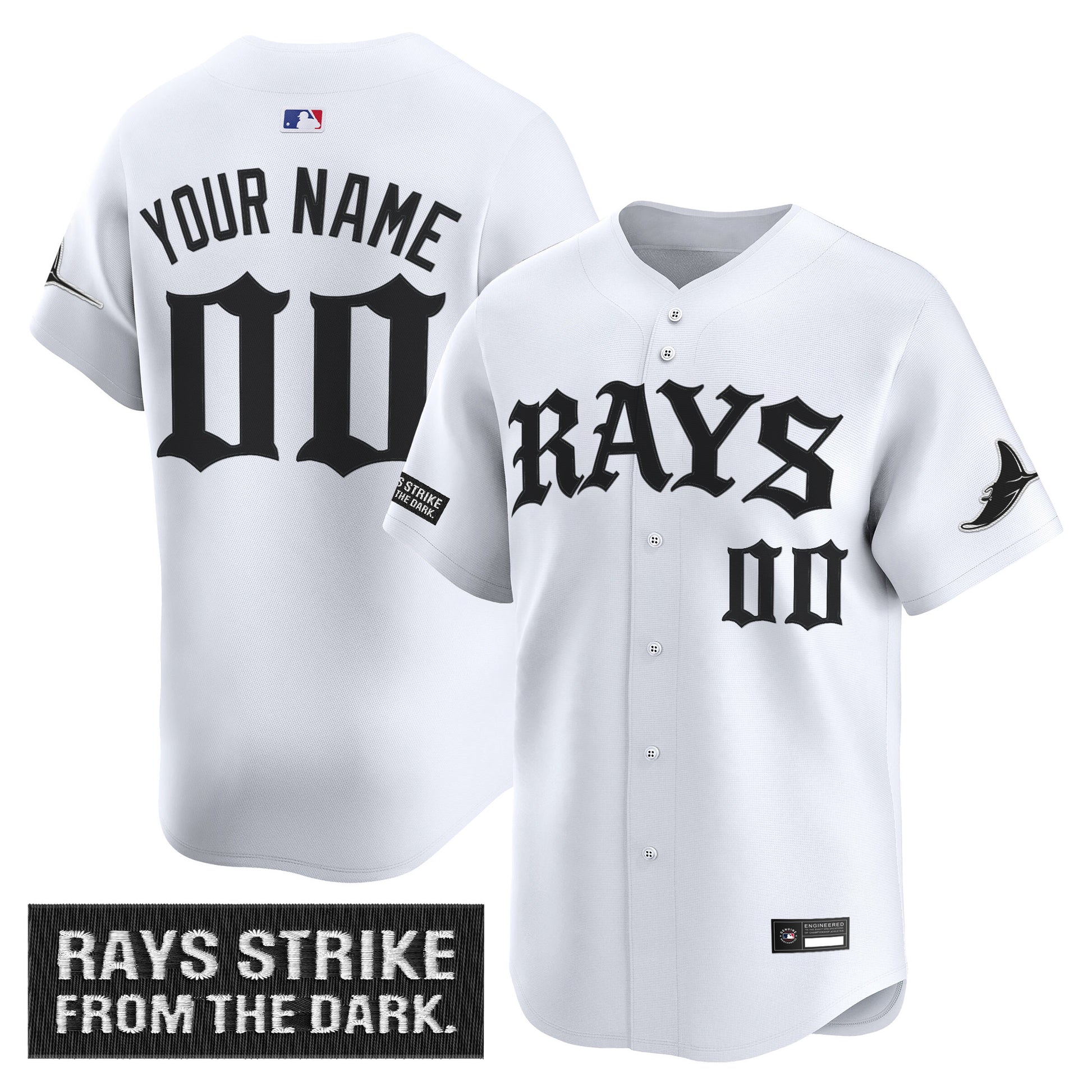 Tampa Bay Rays 'Old English Edition' Vapor Premier Limited Custom Jersey - All Stitched