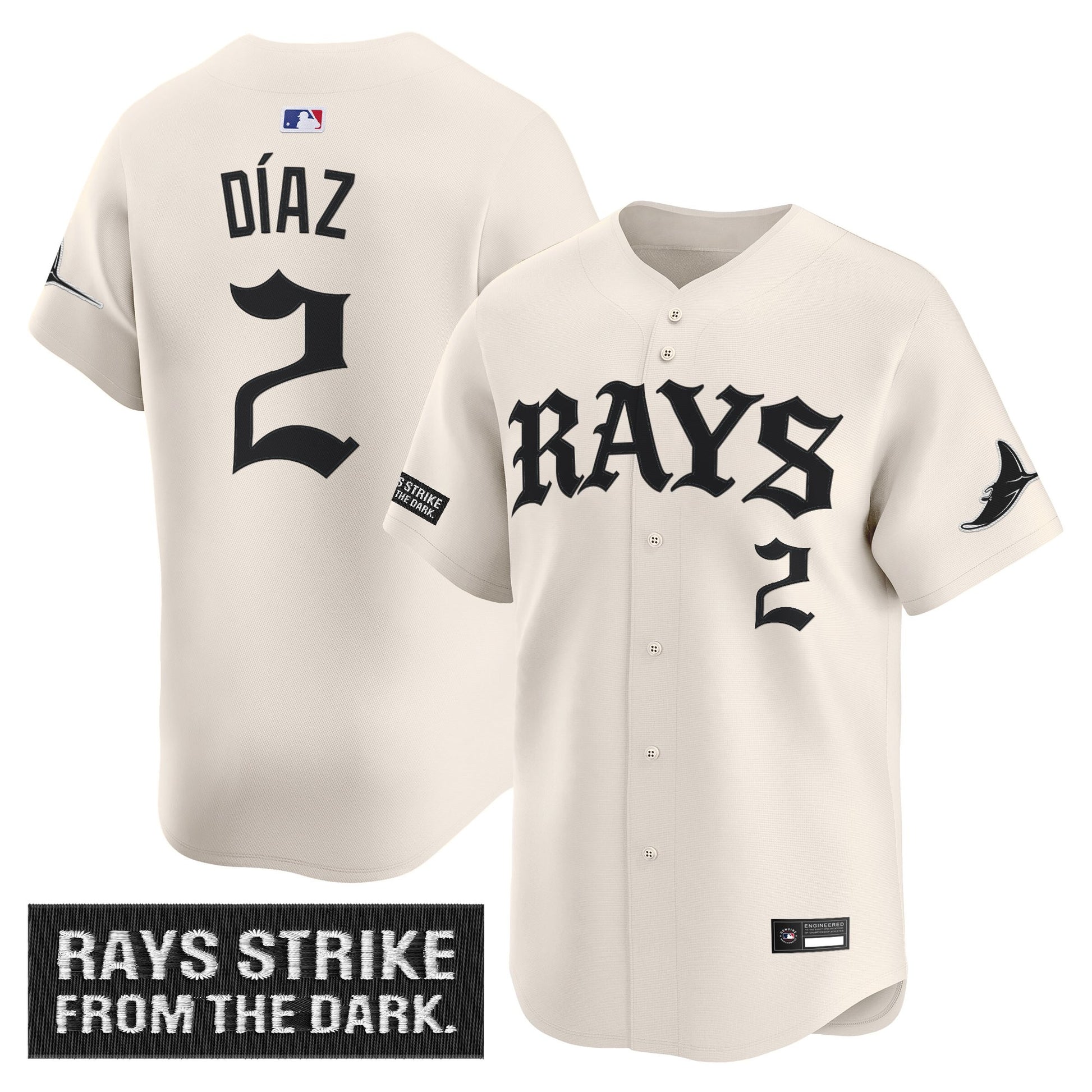 Tampa Bay Rays 'Old English Edition' Vapor Premier Limited Jersey - All Stitched