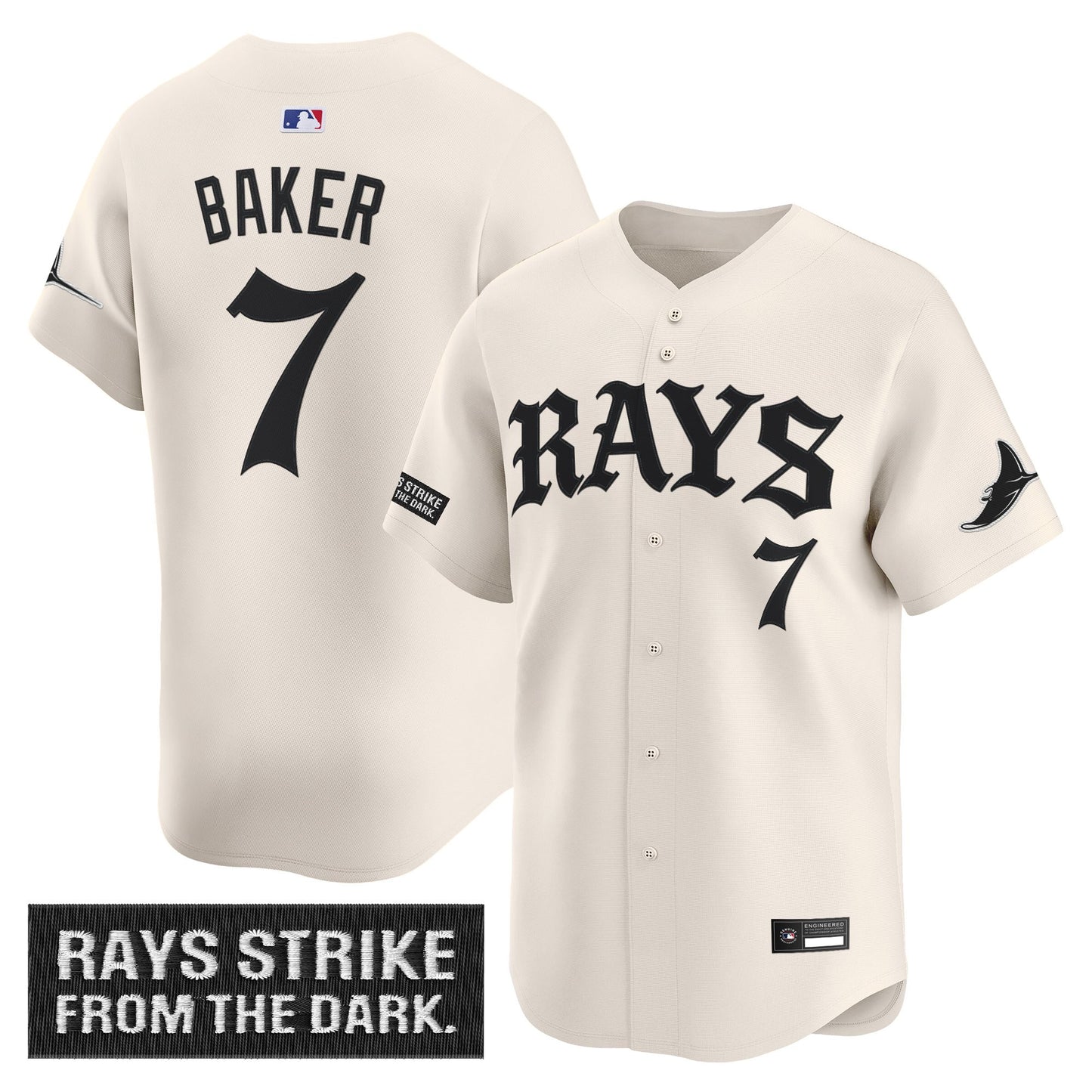 Tampa Bay Rays 'Old English Edition' Vapor Premier Limited Jersey - All Stitched