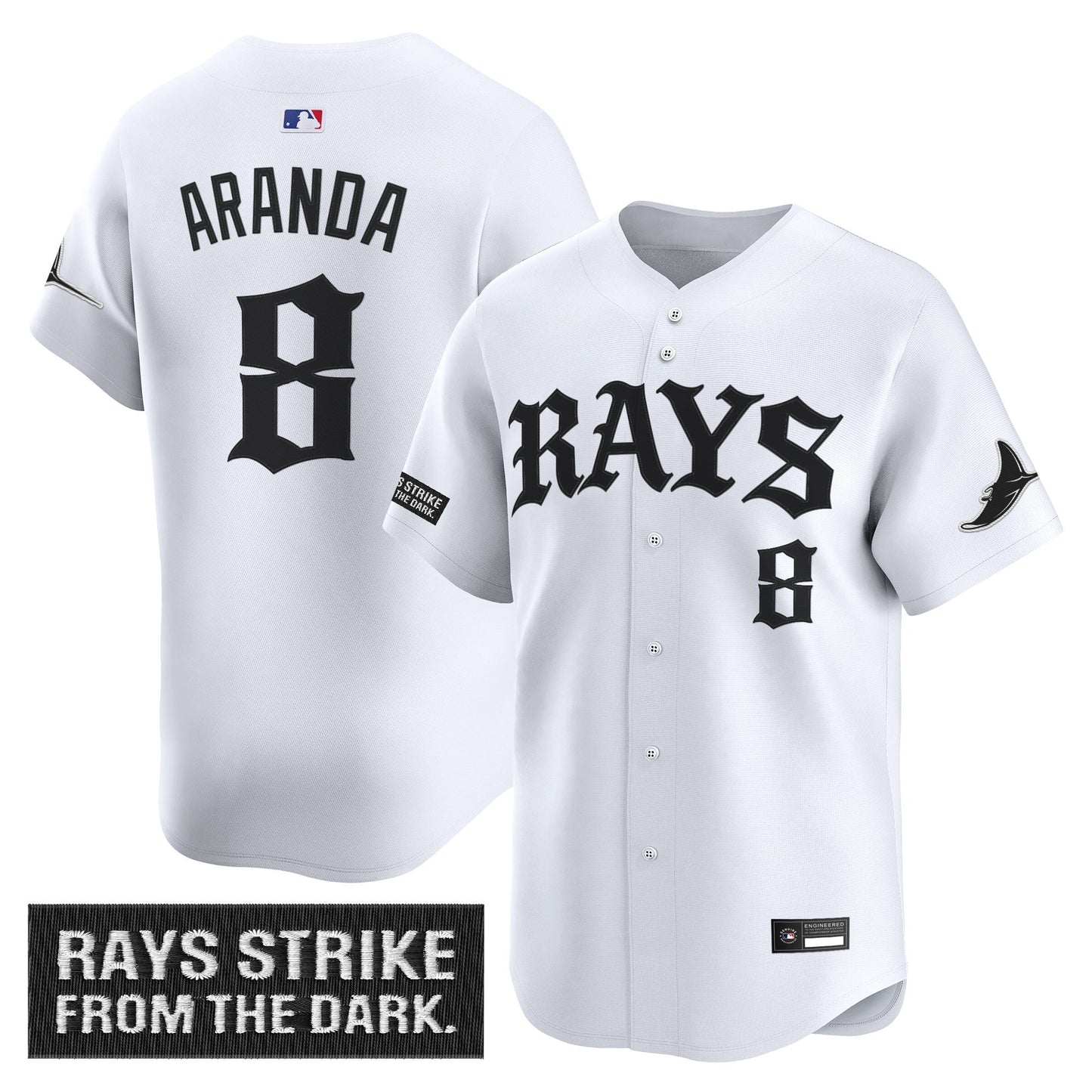 Tampa Bay Rays 'Old English Edition' Vapor Premier Limited Jersey - All Stitched