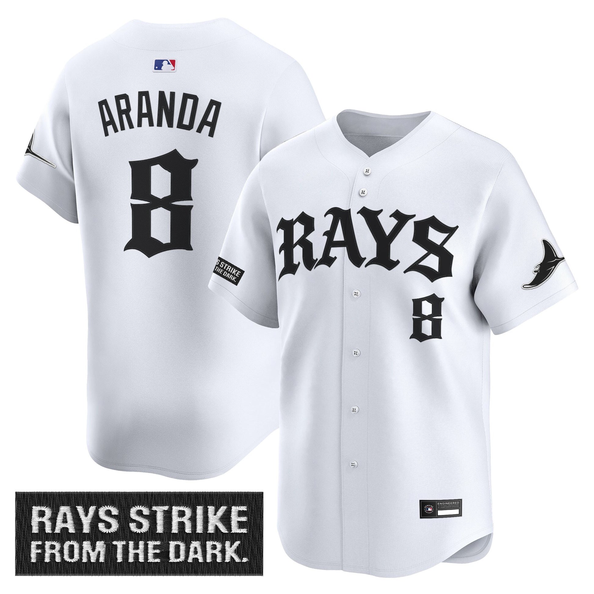 Tampa Bay Rays 'Old English Edition' Vapor Premier Limited Jersey - All Stitched