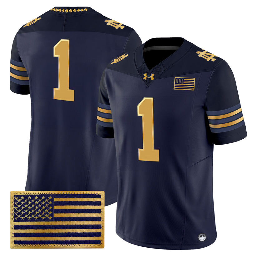 ND 2026 Shamrock Series Football Vapor Jersey - Stitched