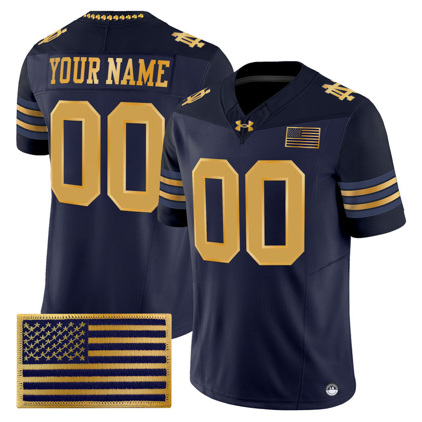 ND 2026 Shamrock Series Football Vapor Custom Jersey - Stitched