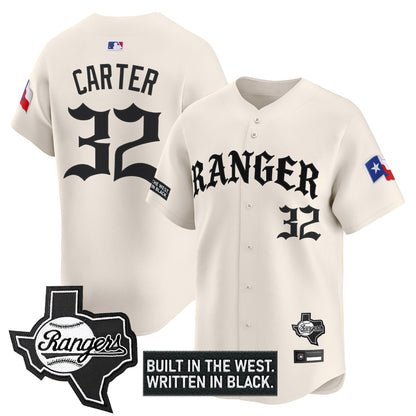  Texas Rangers 'Old English Edition' Vapor Premier Limited Jersey - All Stitched